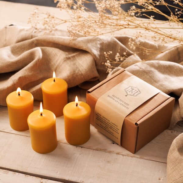 Beeswax Pillar Candles | Box of Beeswax Pillar Candles | Pure Beeswax